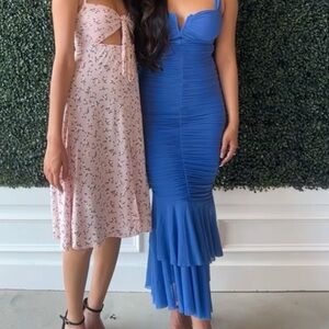 Blue Hello Molly mermaid midi dress